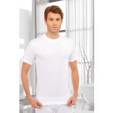 Elif Çamaşır Seher Sıfır Yaka Erkek Fanila Beyaz