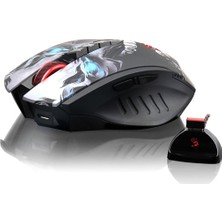 Bloody R80 GHOST LK Optik Multi Core Metal Ayak 4000CPI Şarjlı Kablosuz + Kablolu Oyuncu Mouse