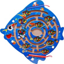 Muwanzi Butterfly Magnetic Labyrinth - Ahşap Mıknatıslı Kalemli Labirent Oyunu Balık Modeli