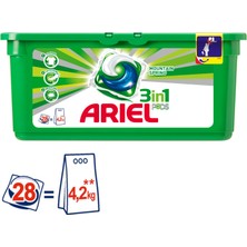 Ariel 3 ü 1 Arada Pods Sıvı Çamaşır Deterjanı Kapsülü Dağ Esintisi 28 Yıkama