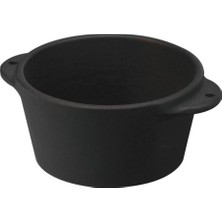 Lava Yuvarlak Döküm Demir Sufle Kabı Çap (Ø) 8 Cm