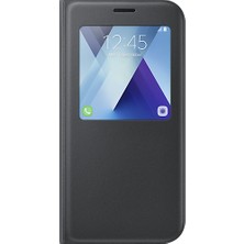 Samsung A7-2017 S-View Kılıf Siyah - EF-CA720PBEGWW