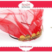 Smartevim Kına Gecesi Altın Paralı Kına Nedime Tacı 10 Ad. Kına Malzemeleri