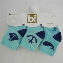 Bibaby 68106 Marine 3'lü Bebek Çorabı