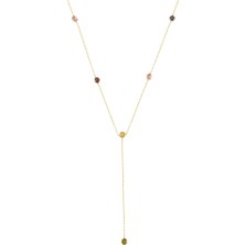 Glorria Altın Renkli Taşlı Kolye Cm0478