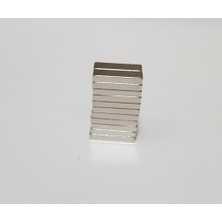 Buparti 10 Adet 20 x 6 x 3 mm Blok Neodyum Mıknatıs