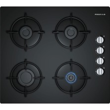 Profilo Profiloo36P6B10L Siyah 8Mm Cam Ankastre Ocak-Tüp