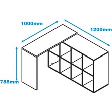Decorotika Mayer Çalışma Masası Beyaz