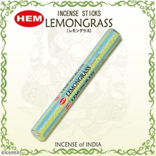 Hem Lemongrass Incense Sticks - Limon Otu Tütsü 20 Adet