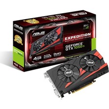 Asus EXPEDITION Nvidia GeForce GTX 1050 Ti 4GB OC 128Bit GDDR5 (DX12) PCI-E 3.0 Ekran Kartı EX-GTX1050TI-O4G