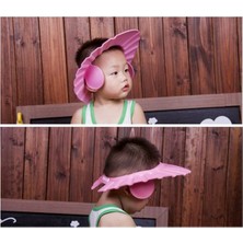 Anka Kulaklıklı Düğmeli Ayarlanabilir Bebek Banyo Şapkası
