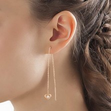 Argentum Concept Kalpli Gümüş Zincir Küpe