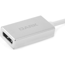 DARK DK-AC-U31XDP TYPE-C - DISPLAYPORT ÇEVİRİCİ ADAPTÖR ALÜMİNYUM