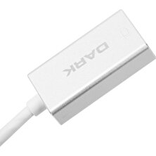 Dark USB 3.1 Type-C' den (4K UHD) Display Port Dönüştürücü Adaptör (Alüminyum Kasa)(DK-AC-U31XDP)