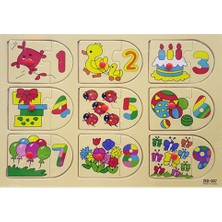 Wooden Toys Ahşap Tutmalı Puzzle - Puzzle Sayılar