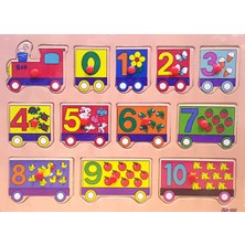 Wooden Toys Ahşap Tutmalı Puzzle - Sayı Treni