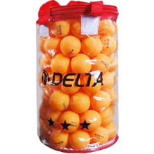 Delta Turuncu 100lü 3 Yıldız Pinpon Topu  ( Çantalı )
