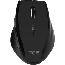 Inca IWM-500GL 2.4GHz 1600Dpi Laser Wireless Nano Alıcılı Siyah Mouse
