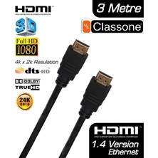 Classone CHDMI-3MT 1.4v 3 Metre HDMI Kablo