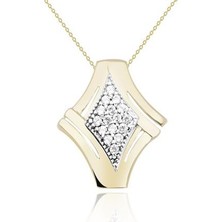 Diamond Line-Gülaylar 14 Ayar Fantazi Kolye(Zincirli)