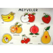 Wooden Toys Ahşap Tutmalı Puzzle - Meyveler