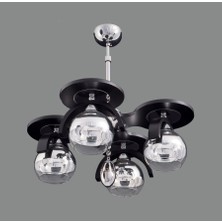 Sedef Avize 3141 4BLK Ahşap 4lü Avize
