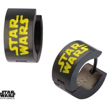 Body Vibe Star Wars Logo Huggie Küpe (Siyah)