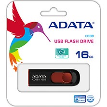 Adata C008 16GB USB Bellek Kırmızı