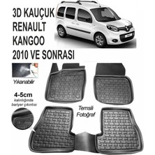 Leader 3D Paspas Renault Kangoo 2010 Ve Sonrası Uyumlu Siyah