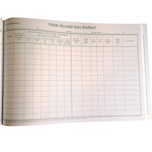 Özkan Yıllık Ücretli İzin Defteri 20 Yaprak