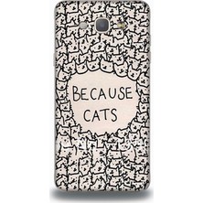 Dynamics Samsung A8 Kılıf - Because Cats Desenli Arka Kapak