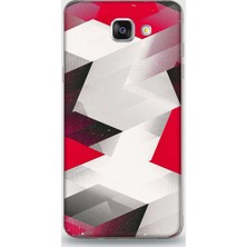 Dynamics Samsung A9 Kılıf - Black Red Desenli Arka Kapak