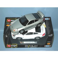 Burago Porsche Gt3 Metal Araba 1:24 Diecast Bljoux Collezine - Gri