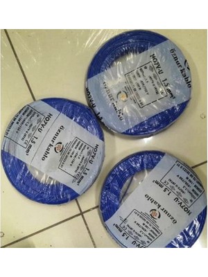 Öznur 1,5 Mm Nya Kablo Tek Damar Mavi 100 Metre