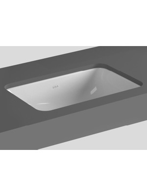VitrA S20 Tezgah Altı Lavabo 38 Cm Armatür Deliksiz Su Taşma Delikli