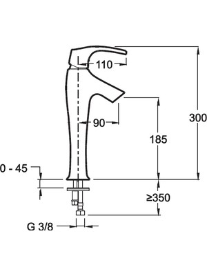 Kohler Symbol Çanak Lavabo Bataryası