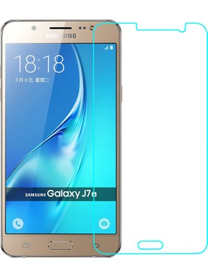 Microcase Samsung Galaxy J7 2016 J710 Tempered Glas Cam Ekran Koruma