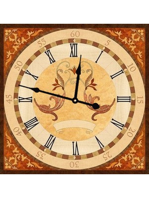 Markakanvas Ahşap Kare Duvar Saati