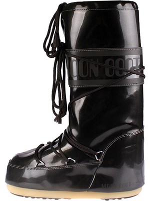 Moon Boot 14021400-001 Vinile Met Black Kadın Bot Siyah