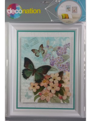 Deconation 3D Kelebeğin Rüyası Çerçeve Sitcker