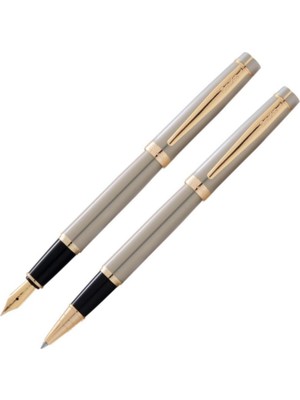 Scrikss 38 Saten Altın Dolma+Roller Kalem Seti Scrikss Oscar