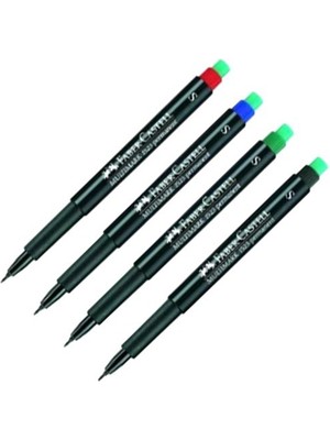 Faber-Castell 1523 Permanent Kalem (S) 4'lü Takım