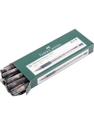 Faber-Castell 1425 İğne Uçlu Tükenmez Kalem 10'lu Paket Renk - Siyah