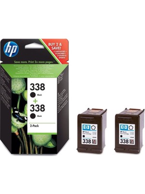 Hp 338 CB331E 2'li Paket Siyah Orjinal Kartuş