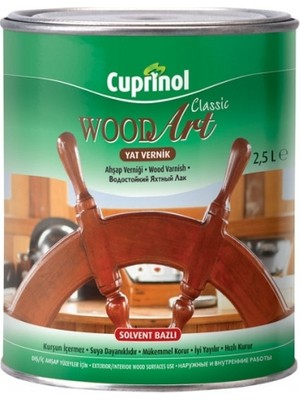 Marshall Cuprinol Wood Art Classic Yat Ahşap Vernik 2.5 L Parlak Renkli İç Mekan Kullanımı