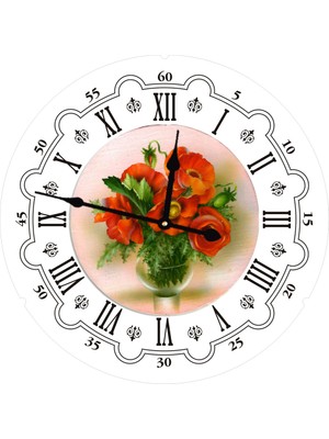 Markakanvas Ahşap Yuvarlak Duvar Saati