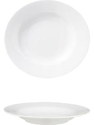 Güral Porselen Köşeli&Yeni Otel 21 Cm Çukur Tabak 12 Adet