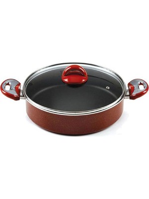 Taç Granit Karnıyarık Tenceresi 28 cm / Basık Tencere - TT 1117