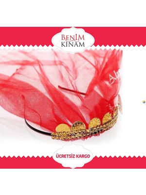 Smartevim Kına Gecesi Altın Paralı Kına Nedime Tacı 10 Ad. Kına Malzemeleri