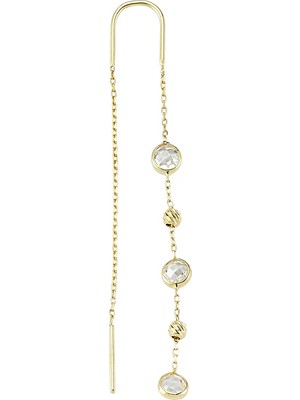 Glorria Altın Taşlı Küpe Cm0430